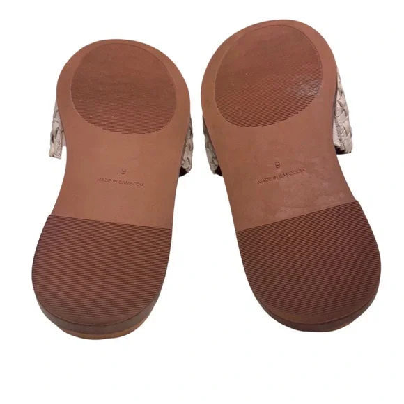 Madewell Louisa slide sandal in woven leather in Sz 9. EUC - Picture 10 of 10